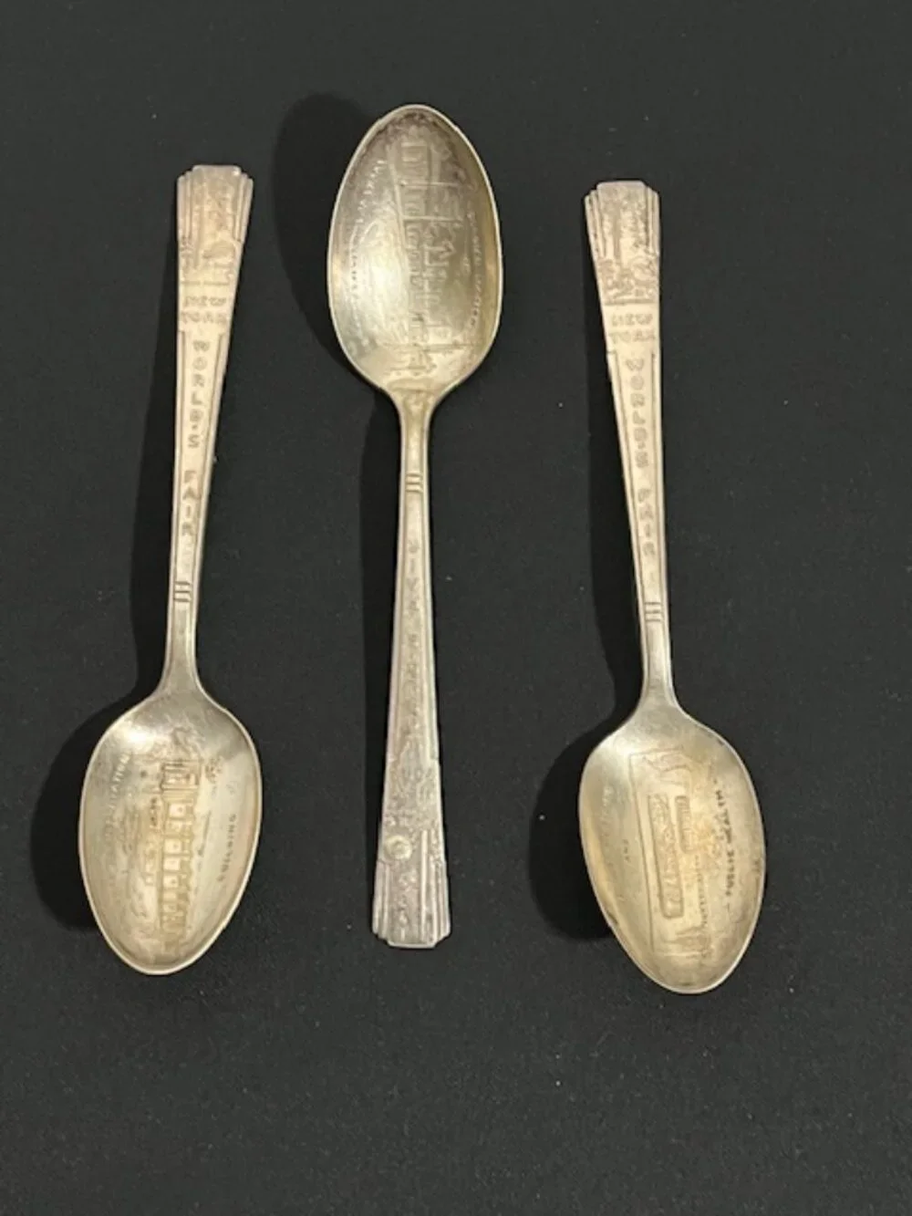 Set of 3 1939 World's Fair WM Rogers Spoon